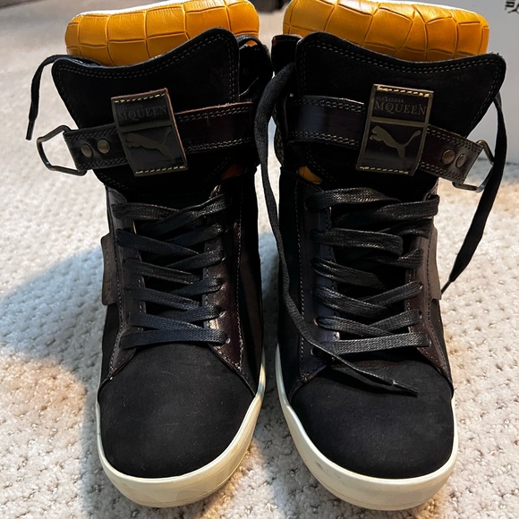 Alexander McQueen Puma Women's Joustesse Mid Wedge Sneakers Size 39 - Picture 3 of 10
